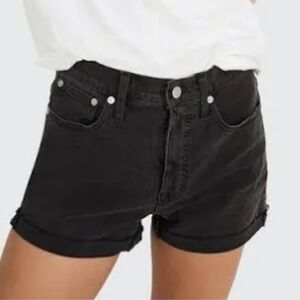 Madewell Black High Rise Jean Shorts for Women Size 30